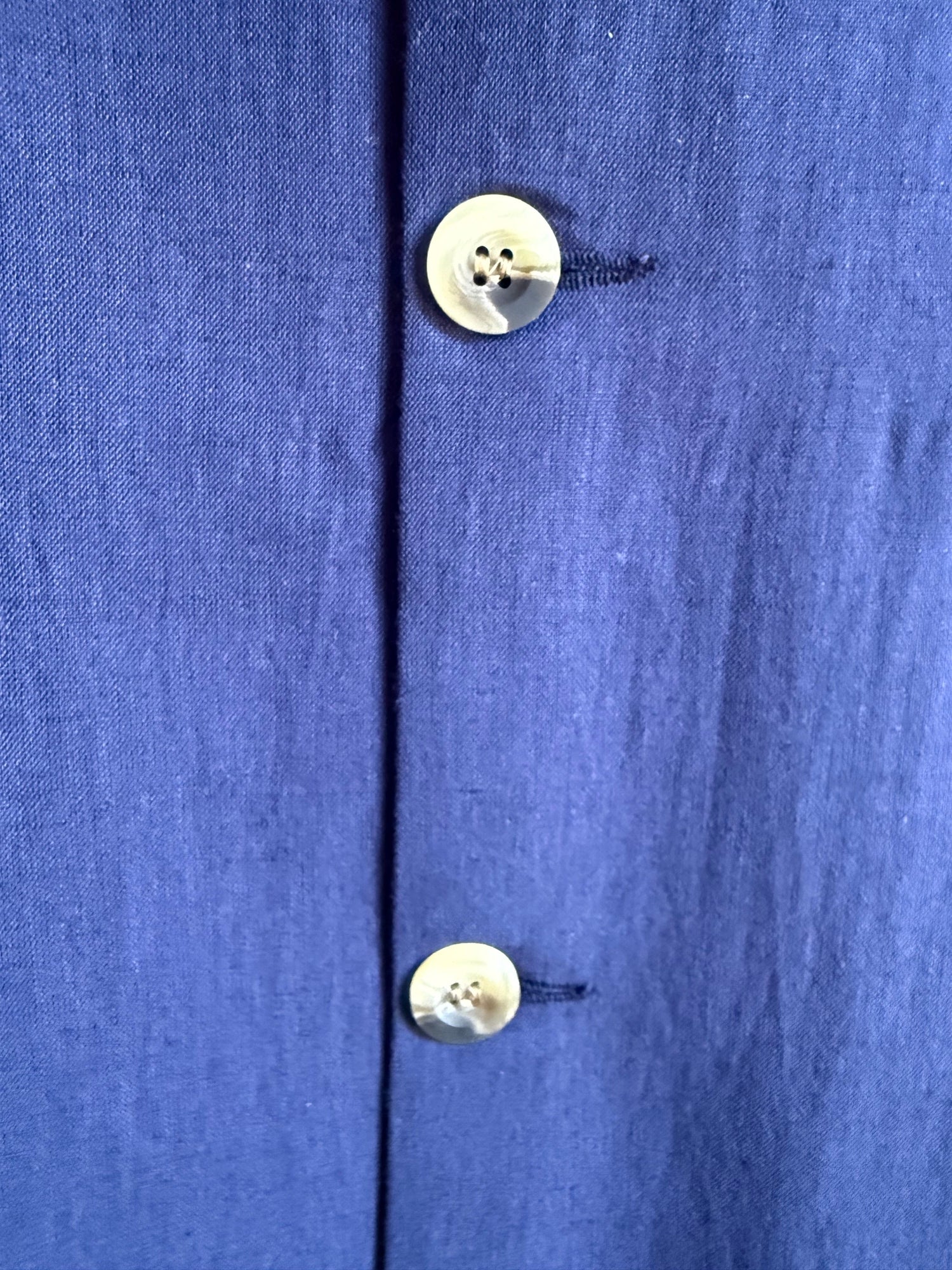 The Linen Nehru Gilet - Navy