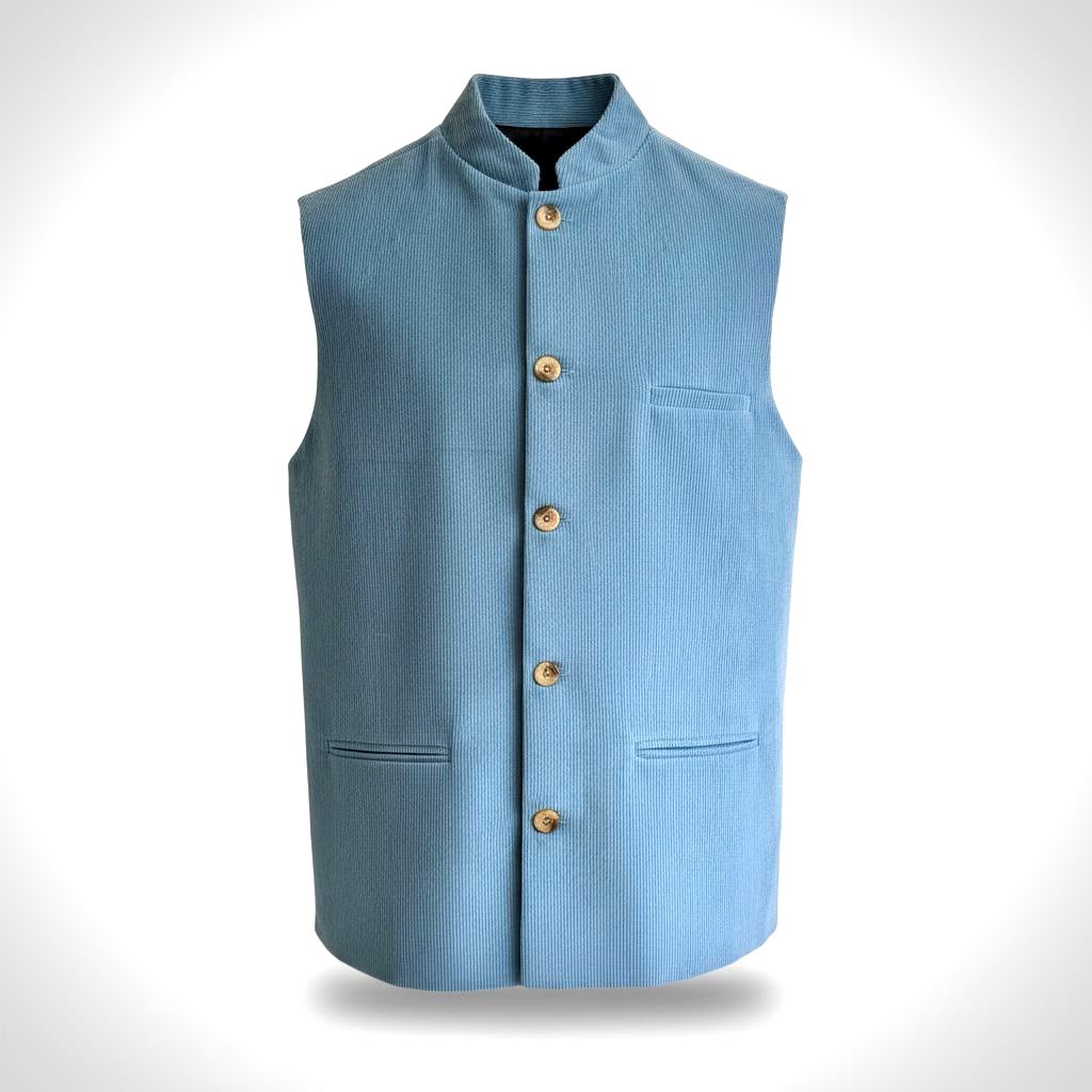 Skyline Cord Nehru Gilet