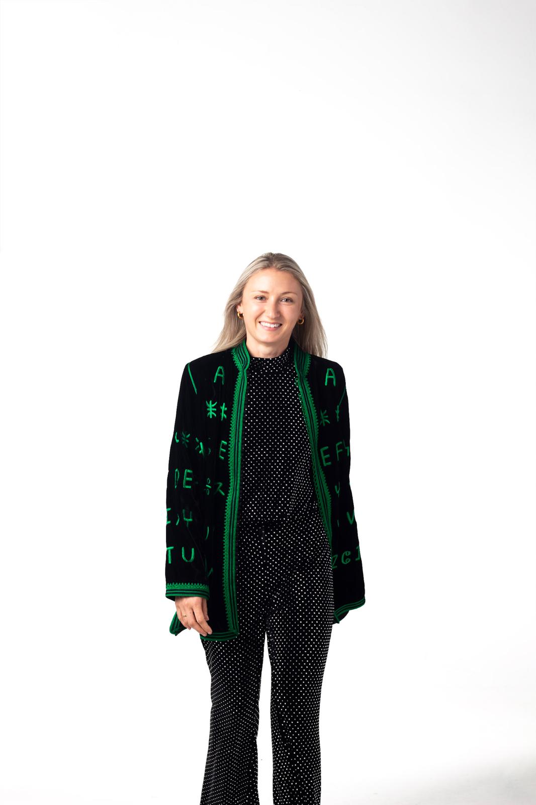 Limited Edition - Emerald Script Velvet Jacket